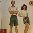 Simplicity 7416 Misses', Men's Teens Shorts Sewing Pattern Size XS - XL