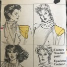 Vogue 8817  80s Shoulder Pads and Sleeve Puff Sewing Pattern One Size Uncu