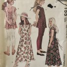 McCall's 7155 Girls' Dress and Leggings size 10, 12, 14 Sewing Pattern