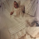 Vogue 2675 Infants Christening Dress, coat, bonnet, pillow sham, blanket sewing pattern