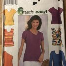Simplicity 7692 T-Shirt Knit Top Sewing Pattern 6 designs made easy Size 18 - 24
