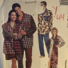McCALL'S 6845 Men's & Women's Pajamas, Nightshirt & Shorts Sewing Pattern SM-XXL