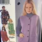Simplicity 5434 Woman's Jacket Vest Scarf XS S M Sewing Pattern