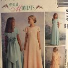 McCalls 9179 Girls Full Length Dress Flower Girl Special Moments Sewing PatternSize 10 12 14