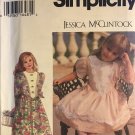 Simplicity 9371, Child's Dress with Full Skirt Sewing Pattern Child's Size 5 6 6X