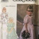 Simplicity Pattern 7080 Child's Dress Flower Girl Pageant Sewing Pattern Size 2 - 6x