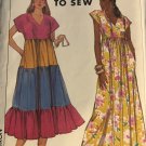 Simplicity 9153 Misses Caftan Style Dress Sewing Pattern Size Pt SM MD Lg Bust 30 - 42