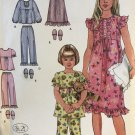 Simplicity 2831 Childs Pajamas  & Nightgown  Sewing Pattern Size 7 - 14