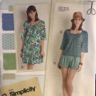 SIMPLICITY 1879 Misses'  Dress, Top and Shorts Lisette Sewing Pattern Size 6 - 14