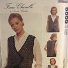 McCall's 8866 Faux Chenille Vest Sewing Pattern all sizes