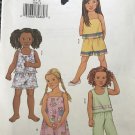 Butterick 3480 Girls' Summer Dress, shorts, capris and top Sewing Pattern Size 6 7 8