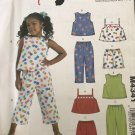 McCall's 4341 Childs' capris, shorts and summer tops Easy Stitch 'n Save Sewing Pattern Size 3 - 6