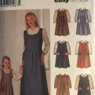 Simplicity 5900 Mother Daughter Jumper and Blouse Sewing Pattern size 3-8 child, size 6-18 misses'