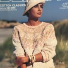 Bernat Cotton Classics book 713 Knitted Sweater and Cardigan patterns