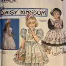 Simplicity 9925 Child's Daisy Kingdom Dress and Pinafore sewing Pattern Size 2 3 4