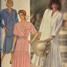 Butterick 4814 Misses'  Double Breasted Dress Sewing Pattern size 12 circa 1987
