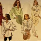 Butterick 3086 Misses' 90's Puffy Sleeve blouse, neckline variations Sewing Pattern size 18 20 22