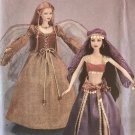 Simplicity 4696 11.5" Fashion Doll Clothes Renaissance Style with Wings Sewing Pattern