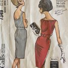 McCalls 7349 Vintage 1960's Misses' lined cocktail dress sewing pattern size 18 - 20
