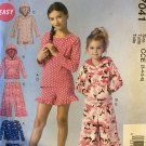 MCCALL'S 7041 CHILDREN'S/GIRLS' TOPS, DRESS, SHORTS AND PANTS Sewing Pattern Size 3 - 6