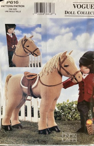 Vogue 7603 P616 Horse doll for 18" dolls Sewing Pattern