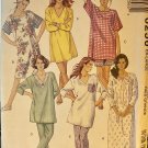 MCCALL'S 6256 Misses' Night Shirt in three lenths and Pajamas Sewing Pattern size 22-24