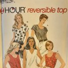 Simplicity 7058 Sewing Pattern, Misses' Set of Reversible Tops, Size 18 20 22 24