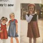 Simplicity Pattern 9841 Girls Jumper and Top size 5 6 6X Sewing Pattern