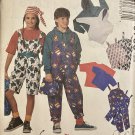 McCall's 6753 Boys Girls Hoodie, Shirt, Overalls, Back Pack Sewing Pattern Child Size 7-8-10