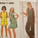 Simplicity 7492 Girls Tops Skirts, Pants and Shorts Sewing Pattern size 7 8 10