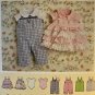 Simplicity 2459 Infant Baby Onsie, Jumper,  Overalls Sewing Pattern size XXS - L