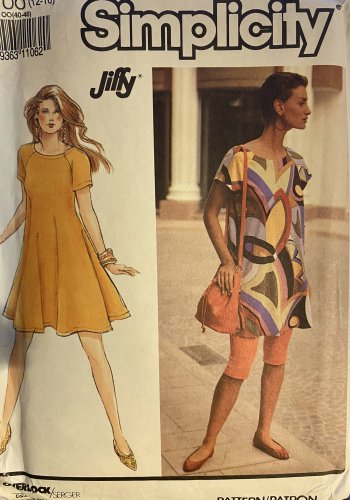 Simplicity 7158 Misses Jiffy Dress, Tunic & Leggings Sewing Pattern size 12 - 18