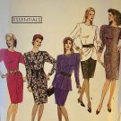 Misses Peplum Dress with Drape Variations Simplicity 9910 Sewing Pattern Size 14 - 20