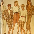 Simplicity 7950 Misses' Pants Shorts Skirt Top and Unlined Jacket Sewing Pattern size 18 - 22