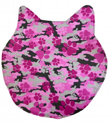 Cat Mat Pet bed pad for Lounging or Sleeping Kitty Cat in Paw fabric Handmade