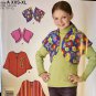 Simplicity 3934 Girls fleece poncho or bolo sewing pattern size XXS - XL