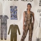 McCall's 7203 Drop Waist Jumpsuit & Romper w Blouson Bodice Sz 14-22 UNCUT