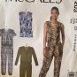McCall's 7203 Drop Waist Jumpsuit & Romper w Blouson Bodice Sz 14-22 UNCUT