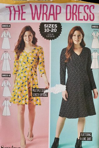 The Wrap Dress Simply Sewing Pattern Size 10 - 20