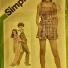 Simplicity 9987 Girls' Loose-Fitting Jumpsuit in Two Lengths and Sundress