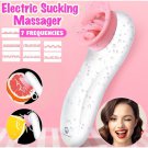 Electric Cordless Sucking Breast Clitorial With Tongue Licking Nipple Massager