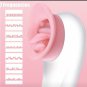 Electric Cordless Sucking Breast Clitorial With Tongue Licking Nipple Massager
