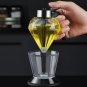 Oil Dispenser Diamond Shaped Glass Oil Bottle Kitchen Seasoning Bottle