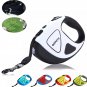 Pet Dog Automatic Retractable Fiber Leash Night Safety LED Shining Stretching Dog Hand Holding Rope