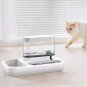 Anti-slip ABS Cat Food Drinker Bowl Dog Automatic Feeder Water Dispenser Drinking Feeding Container