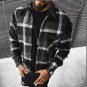 Men's Casual Plaid Shirts 2021 Spring and Autumn Long Sleeve Single-Breasted