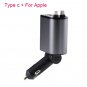 Retractable 4 In 1 Car IPhone Samsung Fast Charger Lighter Adapter