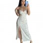Women Backless Bodycon Slit Midi Summer Elegant Dress