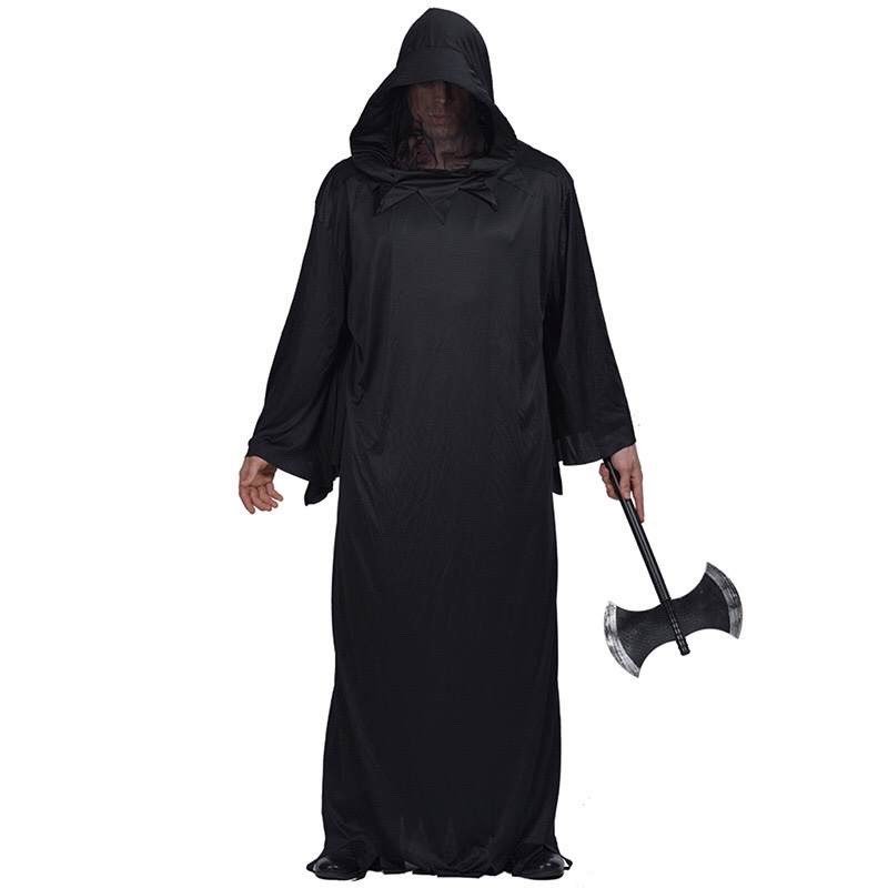 Unisex Adult Grim Reaper Scary Halloween Cosplay Costume