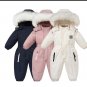 Infant Overalls Waterproof Ski Suit Plus Velvet